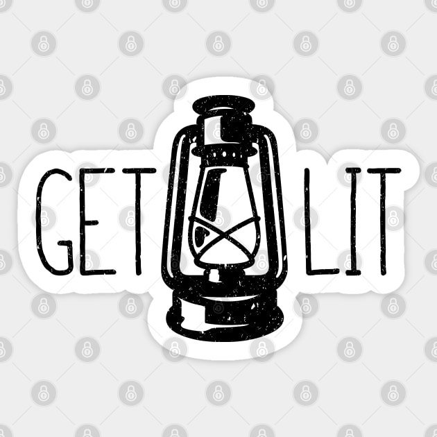 Get Lit Sticker by hoddynoddy